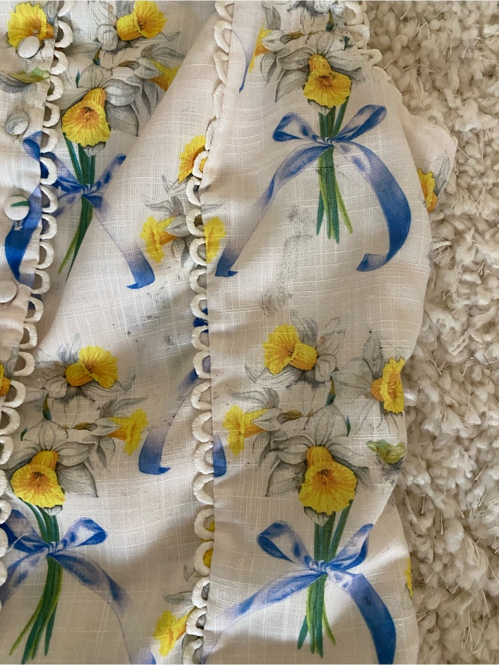 En Saison Daffodil Bunches Floral Bow Mini Dress - Picture 3 of 6